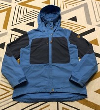 Women's Fjallraven Keb G-1000 Outdoor Mountain Jacket - Size L Large Blue