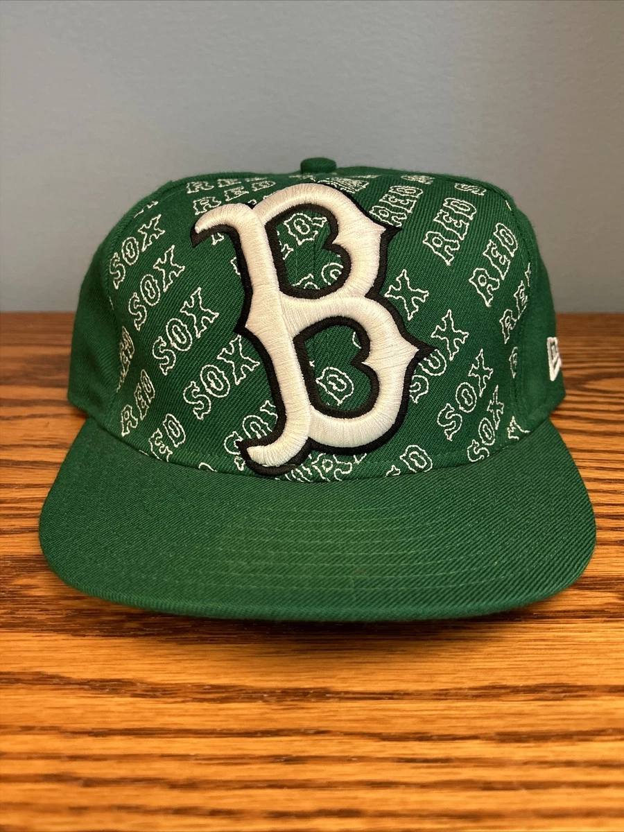 Boston Red Sox Fitted Hat Baseball Cap BIG LOGO Size 7 1 4 New Era