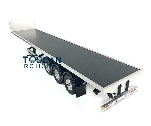 In Stock 1/14 TOUCANRC Chassis Flatbed Trailer for Tamiya RC Tractor Truck KIT - Picture 2 of 5