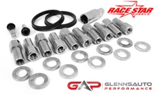 Race Star Wheels 92 Drag Star OPEN End Lug Nut Kit (10) 7/16" #601-1424-10