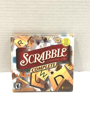 Scrabble 2004 Complete Crossword Game (PC CD Rom) Hasbro New Sealed