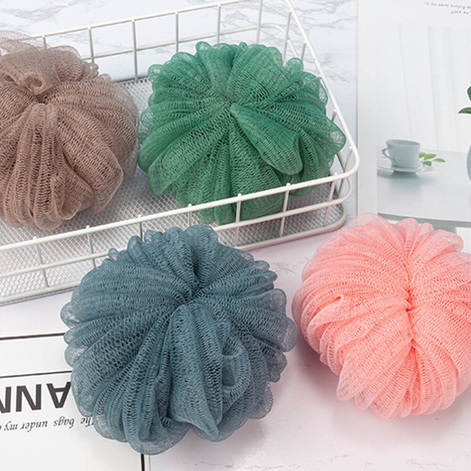 2 Pcs Body Wash Sponge for Men Mens Puff Shower Pumpkin Bath Balls