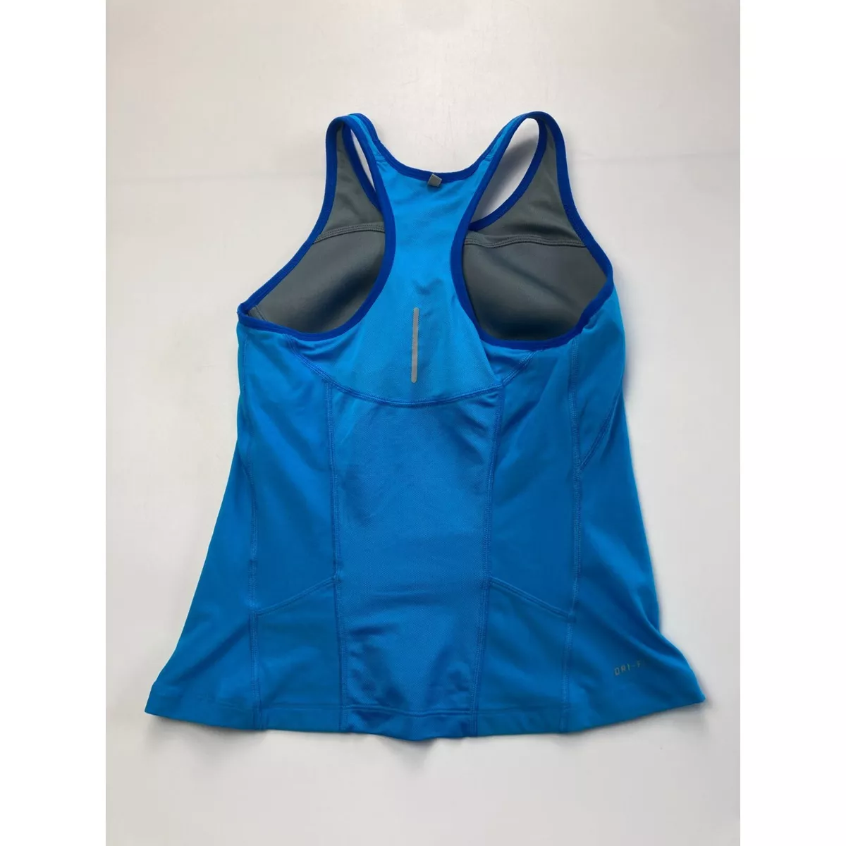 Nike Women Sport Tank Top Size M Racerback Built-in Bra Fitness