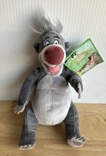 Vintage Walt Disney Co Plush 7  Jungle Book BALOO Gray Bear Stuffed Animal NWT