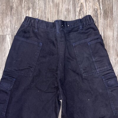 Dark Navy Blue WearGuard Aramark Baggy Cargo Pants 34x34 Y2K Style