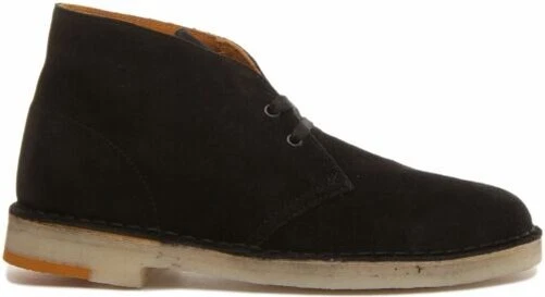 CLARKS ORIGINALS Desierto Botas Hombre Ante Chukka Negro Naranja Talla UK 7-12