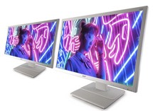 Dual 24" Monitor Bundle - 1080p Full HD HDMI VGA DVI USB-C - Twin Screen Setup