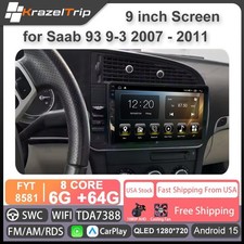 Car Radio Carplay For Saab 93 9-3 2007 - 2011 8 Core 64g Android Stereo Gps Fm