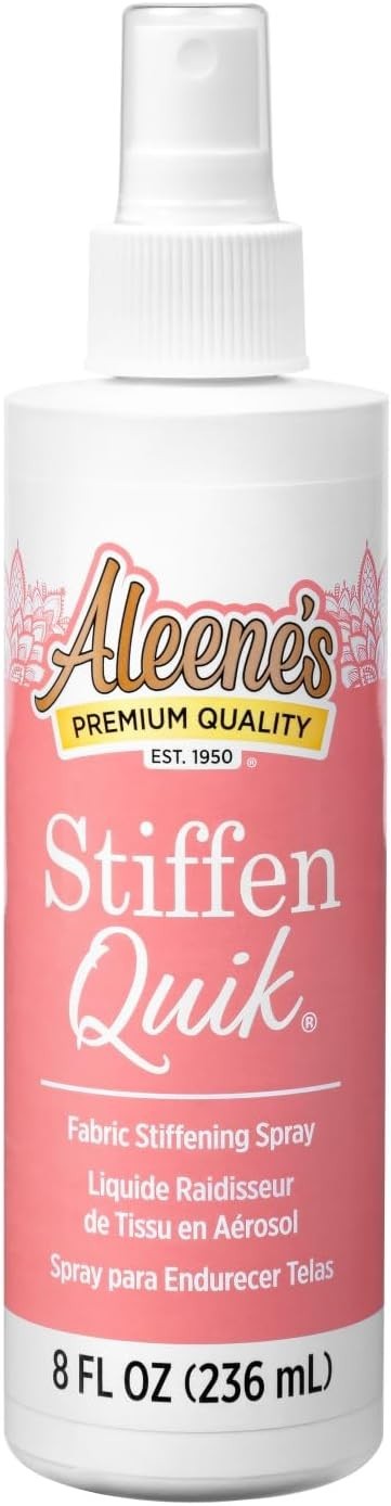 Aleene's Stiffen Quik Spray 8 Fl Oz Nontoxic, for Stiffening, Draping