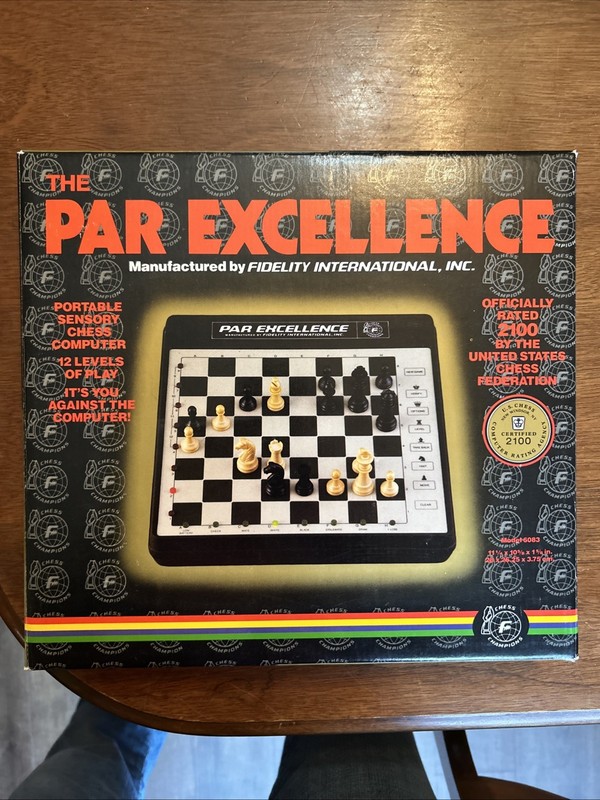Vintage Fidelity Par Excellence Chess Computer Model 6083 In Box Works