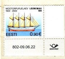 EST_802 2022 Estonia Motor sailer Läänemaa ships boats MNH