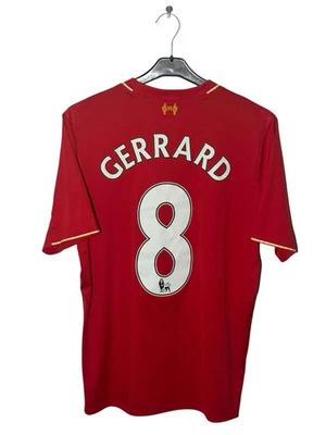 RARE NEW BALANCE LIVERPOOL GERARD #8 FAREWELL 2015/2016 JERSEY TRIKOT CAMISETA M - Photo 1/4