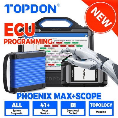 TOPDON Phoenix Max + Scope Online ECU Programming J2534 Scanner Topology CAN-FD
