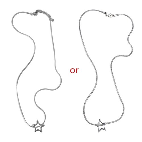 Star Pendant Necklaces Y2k Jewelry Titanium Steel Material Party star-pendant-necklaces-y2k-jewelry-titanium-steel-material-party