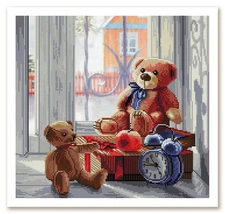 Creative Сross Stitch Embroidery Kit "Old toys" Nova Sloboda