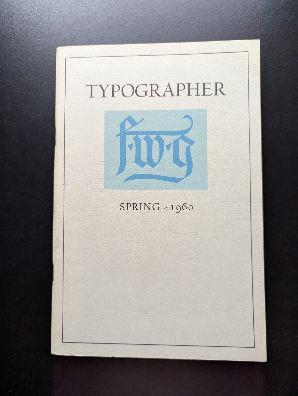 Typographer Spring 1960 RIT Rochester Institute Technology Graphic Design Journa