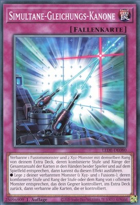 YuGiOh Simultane-Gleichungs-Kanone LEDE-DE080 Common Deutsch Neu 1st