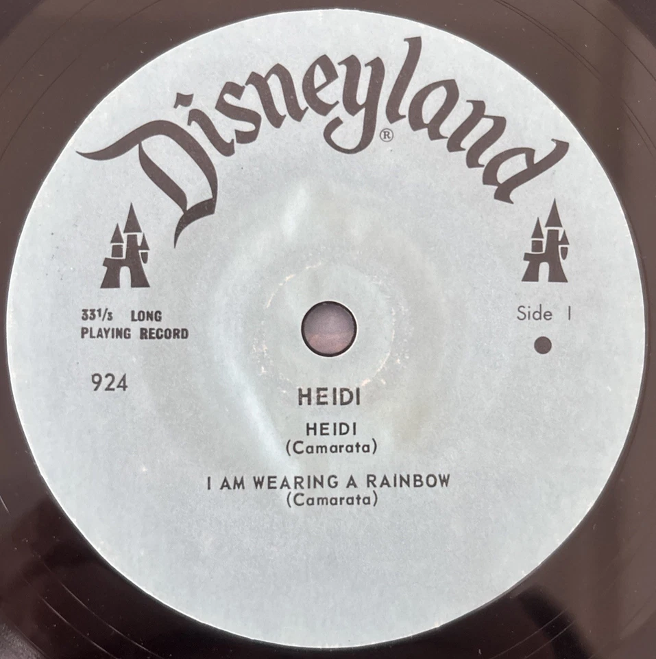 Heidi - A Disneyland Long-Player Record - Four Complete Songs - 1973 US Vinyl - Bild 3 von 4