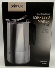 Primula Stainless Steel Stovetop Espresso Coffee Maker, 4-Cup, Italian And Cuban