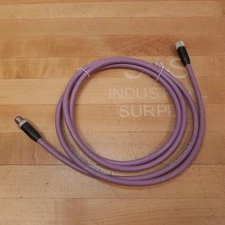 Lumberg 0975 254 101/2M Profibus  DP PUR Cable Double Ended Molded M-F - USED