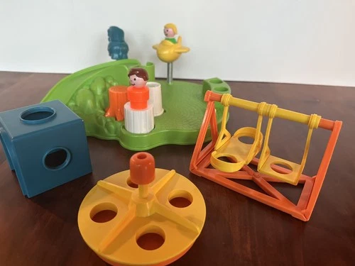 Vintage Fisher Price Little People Playground Set #2525 Playset