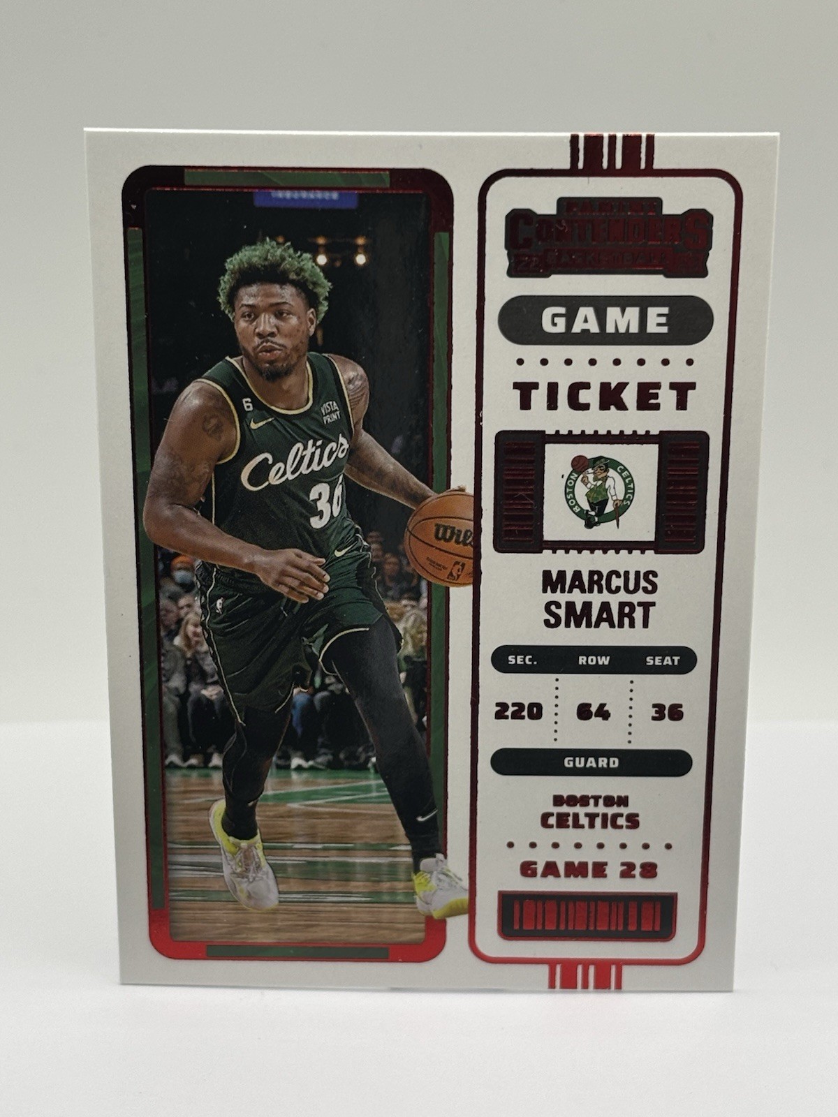 2022-23 Panini Contenders Red Game Ticket Marcus Smart #3 Boston Celtics