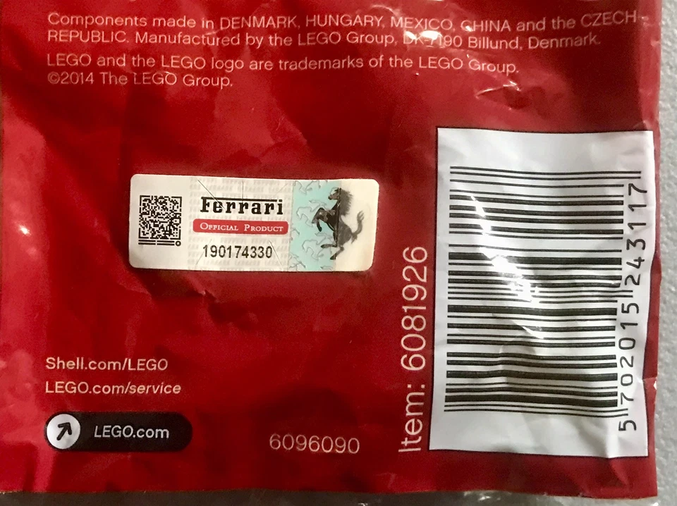 🇮🇹LEGO Racers Ferrari 40193. Shell V-Power. - 512 S -. Année 2014. - Photo 4/4