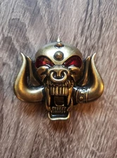 Motorhead Belt Buckle Warpig Snaggletooth Lemmy Pewter Jeans Biker Heavy Metal