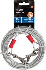 Heavy Duty Pet Dog Tie Out Cable Leash for Large Dog Runner Outdoor up to 30FT