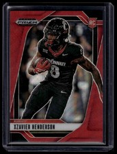 2025 Panini Prizm Draft Picks - Xzavier Henderson #15- Ruby Wave (RC)