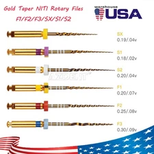 6Pcs Dental Endo X-Pro NITI Rotary Files Gold Taper SX-F3 25mm Endodontic Use
