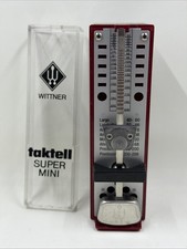 VTG Wittner Taktell Super Mini Metronome Red Case No Key Germany Nice Cond.