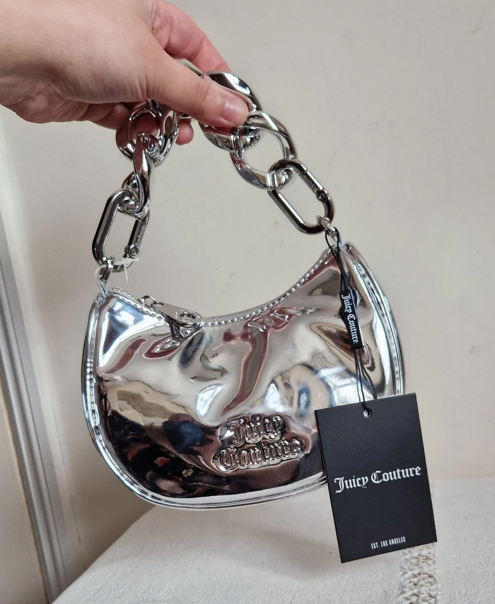 Sac à Bandoulière Femme Hobo En PU Argenté - Pour Voyage - Neuf