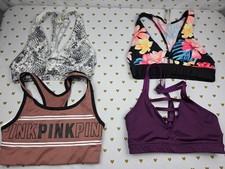 Victorias Secret lot of 4 XS Sports Bras Active Tank Tops Exercise Support