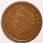 1885 Indian Head Penny Cent Very Good/Fine (VG/F)
