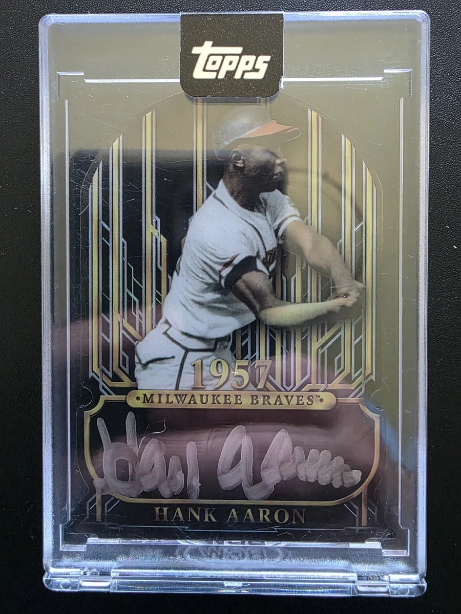 Topps Hank Aaron Baseball Serial Numbered Sports Trading Cards