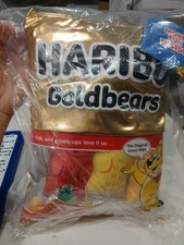 Haribo Goldbears Gummy Bears Throw Pillow W/ Mini Plush Bear Pieces Inside New