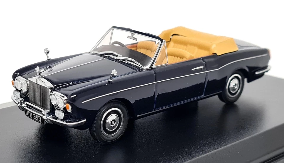 Oxford 1/43 Rolls Royce Corniche Open Convertible Blue Diecast Model Car - Image 3 of 4