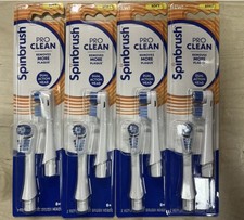Spinbrush PRO CLEAN 4 Packs Replacement Brush Heads Electric Toothbrush Refill