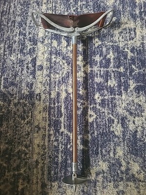 Vintage Fishing Shooting Seat Chair Walking Stick Featherwate Made In England