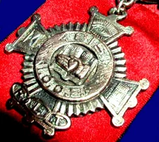 ORNATE Antique EYE HEART BIBLE Mystic ODD FELLOWS JEWEL 1880s RARE Cross SYMBOLS