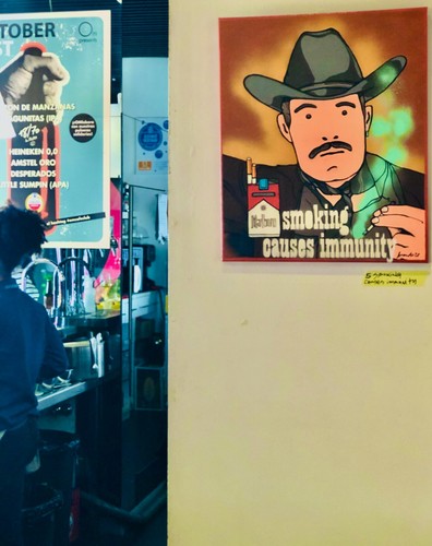 SMOKING / ACRILIC / COLLAGE / POP ART / POP eye - Imagen 2 de 2