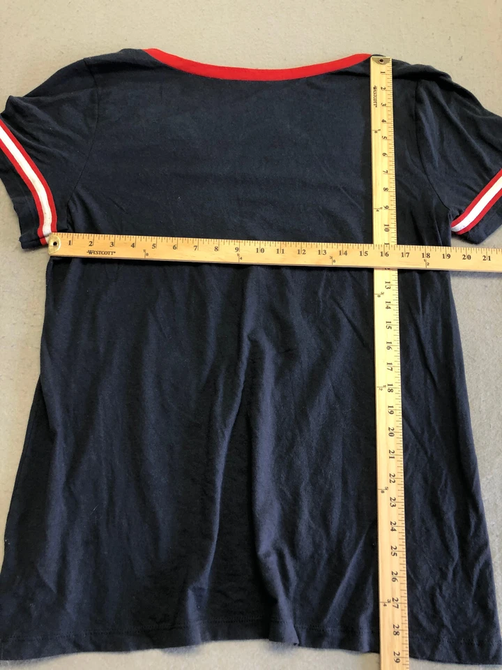 Camiseta para mujer New England Patriots 2XL azul marino manga corta cuello en V 60 Foto 4 de 4