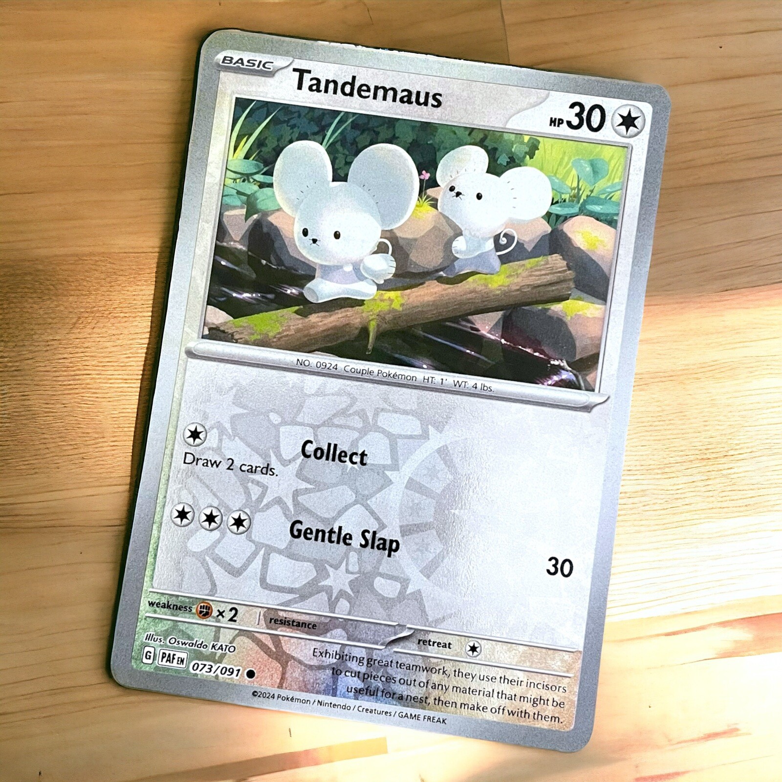 Tandemaus 073/091 Reverse Holo Near Mint Pokemon TCG Paldean Fates