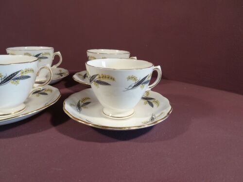 RETRO VINTAGE ROYAL VALE, 6ER SET TEETASSEN UND UNTERTASSEN, MUSTER 7816 - Bild 5 von 8