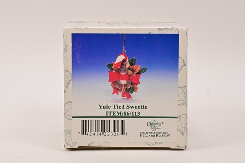 Adorno de ratón de Navidad Charming Tails "Yule Tied Sweetie" 86/113 Fitz & Floyd - Imagen 3 de 6