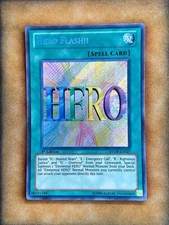 Yugioh Hero Flash!! RYMP-EN027 Secret Rare 1st Ed NM
