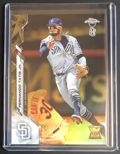 Topps 2020 Chrome MLB Ben Baller Baseball #84 Fernando Tatis Jr. Gold Card 04/50 - Picture 3 of 4