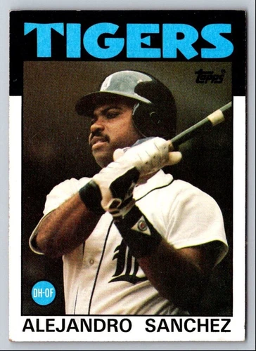 1986 Topps #563 Alejandro Sanchez Detroit Tigers Baseball Card