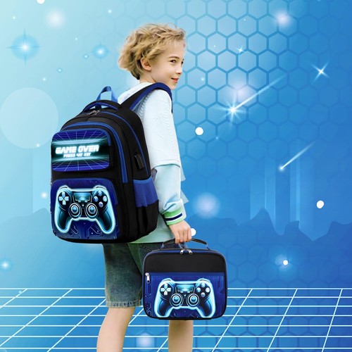 Backpack for Boys School Bags for Kids Bookbag for Boys Girls Children Teens ... - Picture 8 of 8